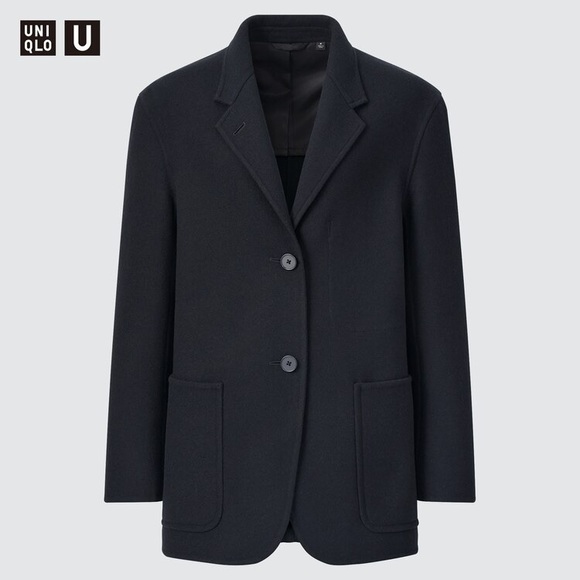 Uniqlo Jackets & Coats Uniqlo U Woolblend Blazer Jacket In Navy Poshmark